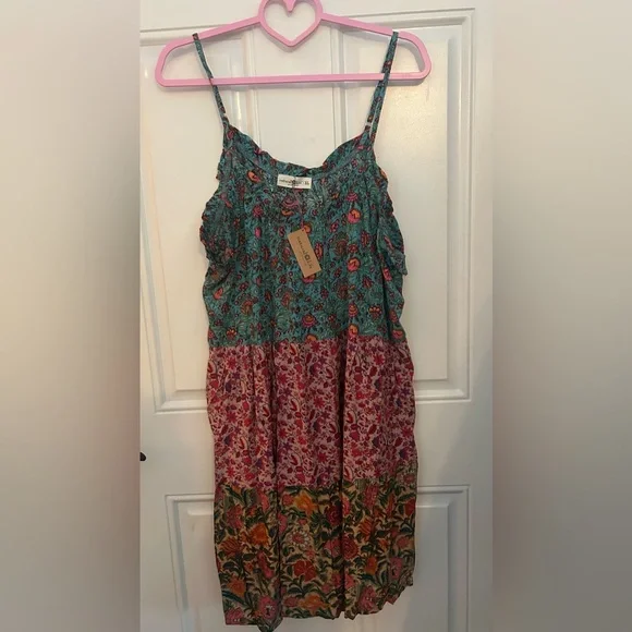Natural Life Harley Mini Dress - Magenta Mixed Floral NWT - Picture 6 of 10